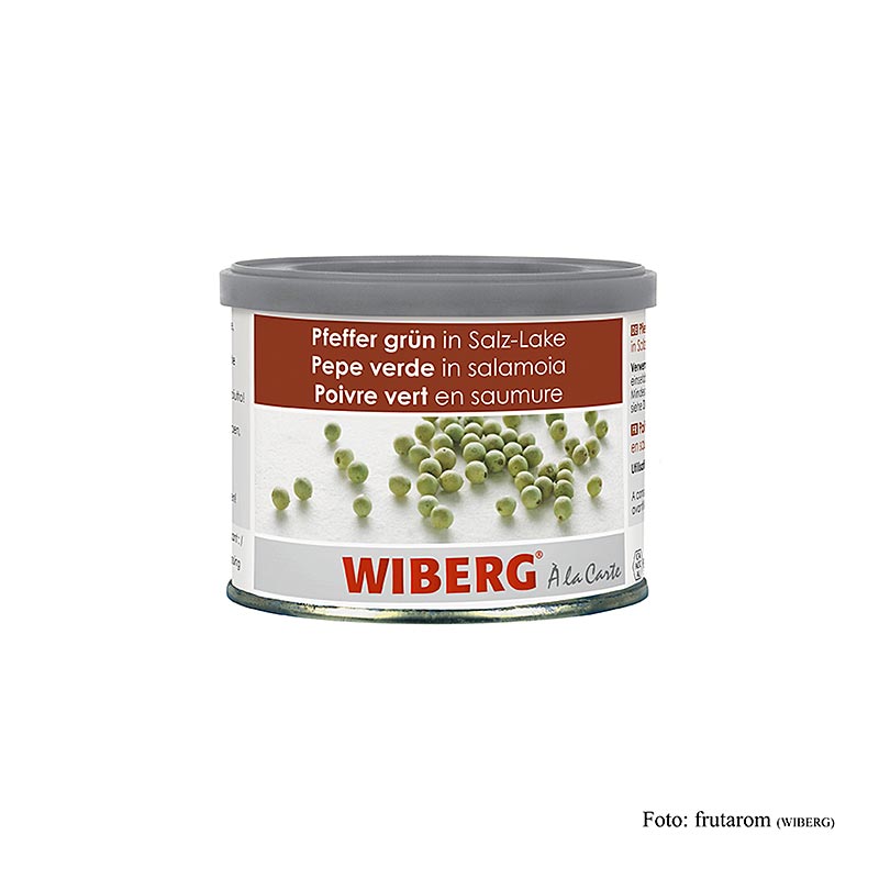 Whole 170g Wiberg Green Pepper in Brine, Packed in Saltwater for Extra Flavor (English)