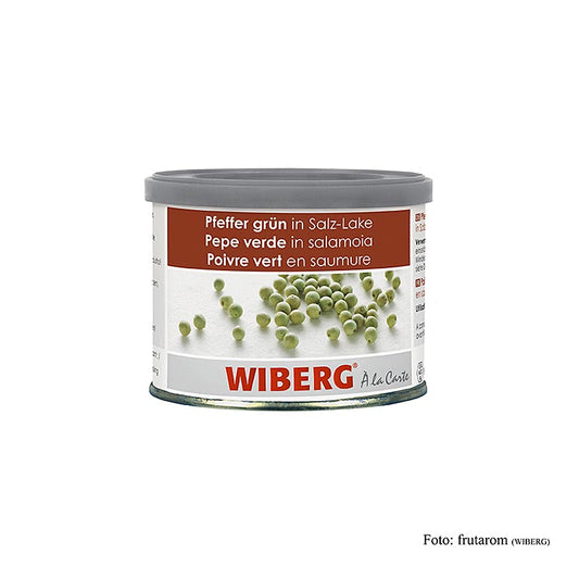 Whole 170g Wiberg Green Pepper in Brine, Packed in Saltwater for Extra Flavor (English)