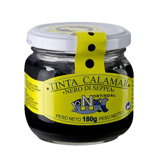 High-quality, liquid 180g squid ink, perfect for adding rich color to dishes