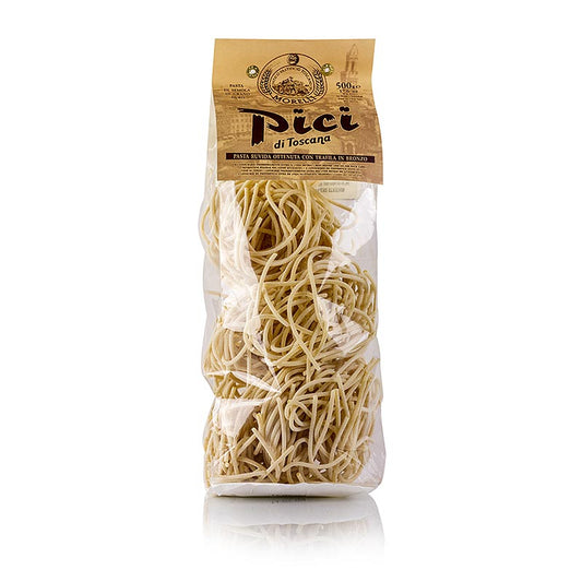 Morelli 1860 Spaghetti Pici, di Toscana, in Nestern, 500 g - Traditional Tuscan pasta in nest form, 500 grams package