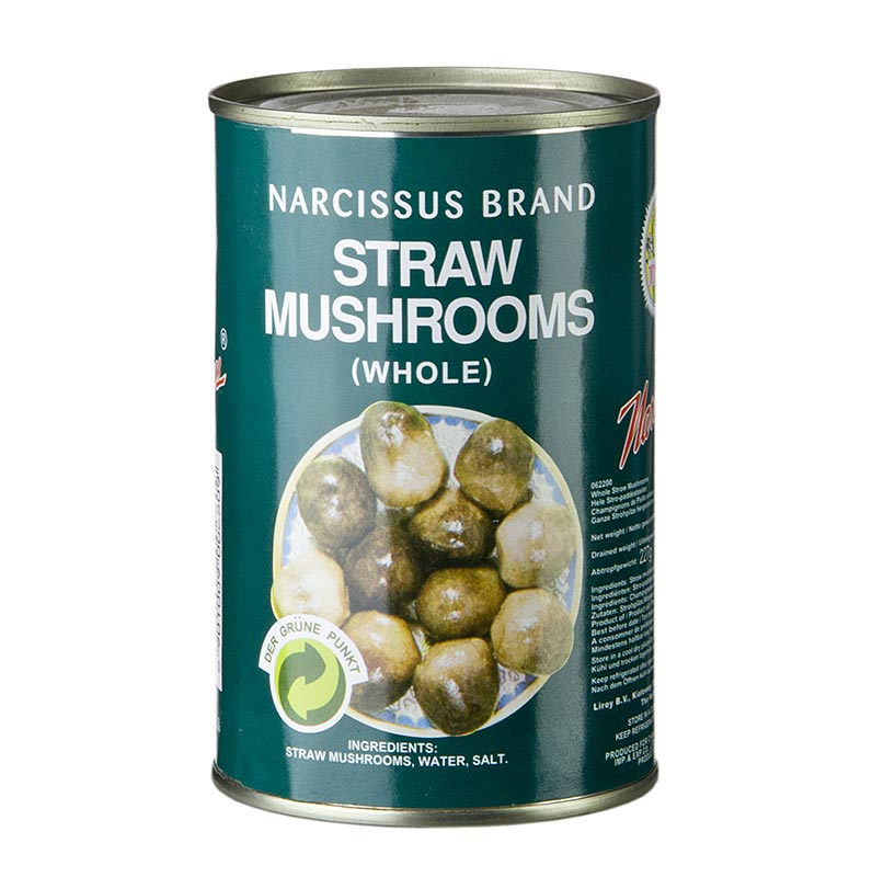 English: 
425g of Stroh-Pilze Chinese Champignons, a popular and versatile mushroom product