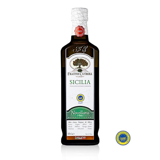 Natives Olivenöl Extra, Frantoi Cutrera IGP/g.g.A, 100% Nocellara del Belice, 500 ml