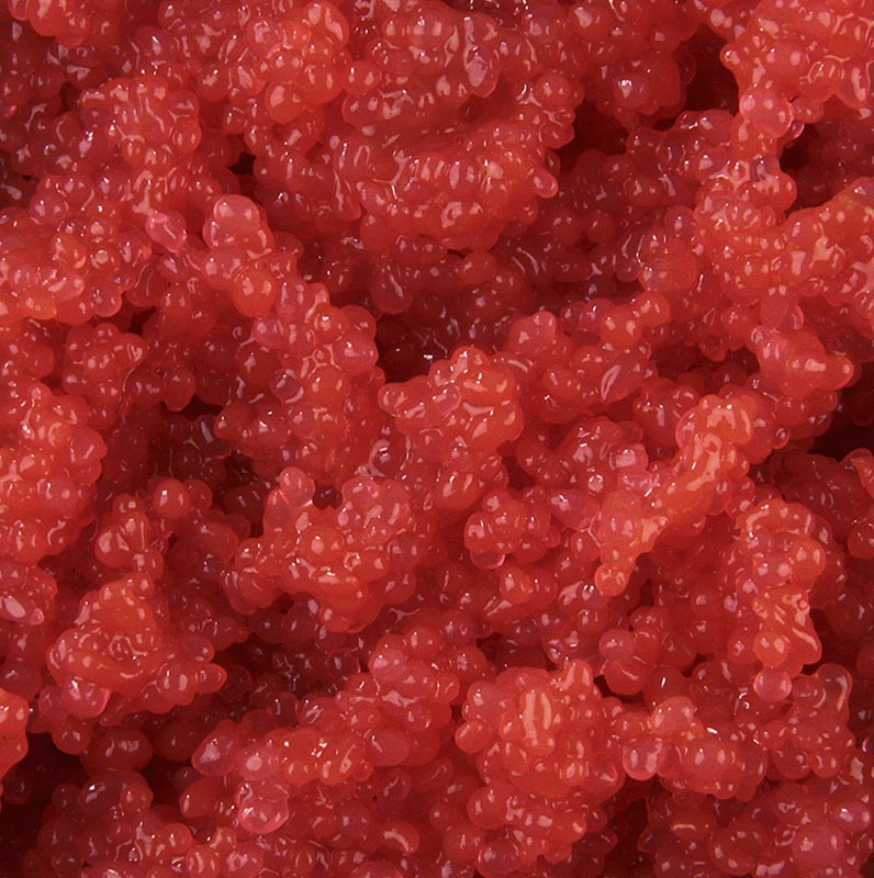 Vibrant red 500 g Cavi-Art® Algen-Kaviar made from algae, a sustainable and delicious alternative to traditional caviar