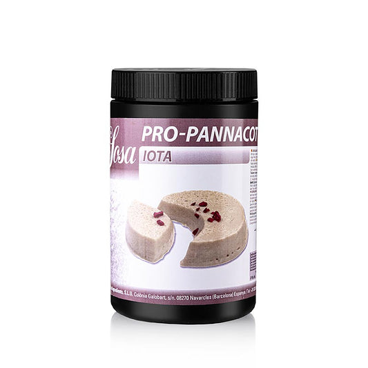 800 grams of Pro Pannacotta (Carrageen) Stabilisator E 407 product packaging (English)