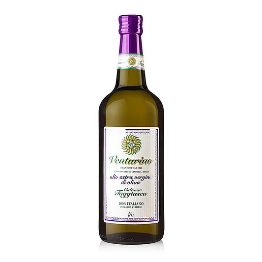 1 liter bottle of Natives Olivenöl Extra, Venturino, made from 100% Taggiasca olives