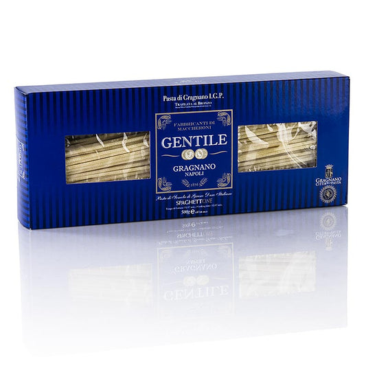 500 g pack of Pastificio Gentile Gragnano IGP Spaghettone, bronze-drawn pasta