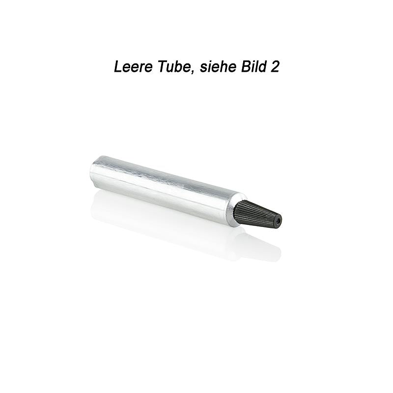 Silberne 7ml Tube zum Befüllen ohne Inhalt von 100% Chef (German)