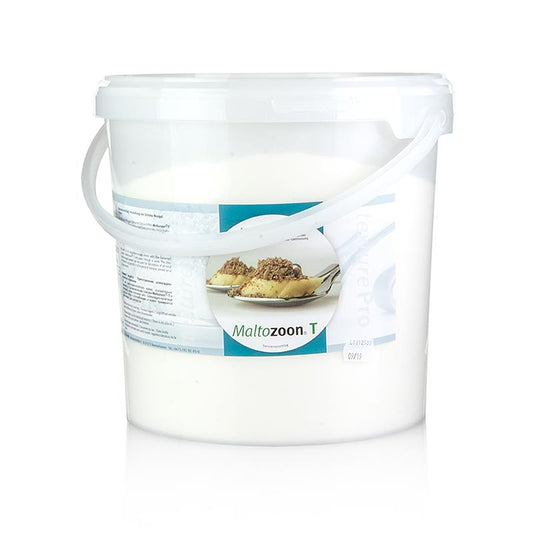 Maltozoon T, Tapiokamaltodextrin, Biozoon, 1 kg - a high-quality, gluten-free tapioca maltodextrin product for culinary and food science applications