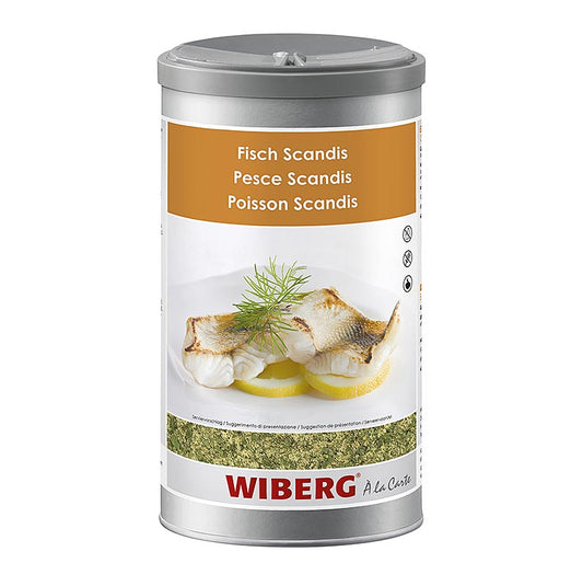 700g of Wiberg Fisch Scandis, a flavorful spice salt with herbs (English)