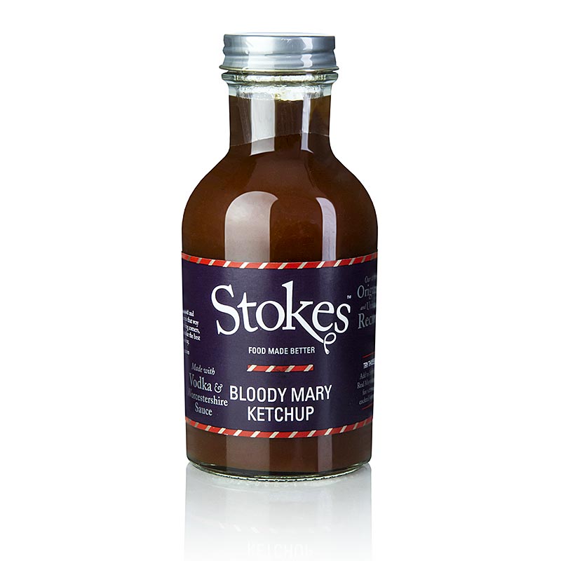 Stokes Bloody Mary Tomato Ketchup, pikant, 256 ml, a spicy and flavorful condiment perfect for adding zing to your dishes (English)