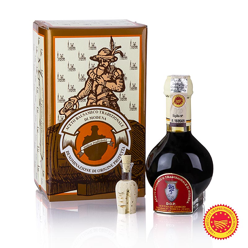 Aceto Balsamico Tradizionale di Modena gU, 12 Jahre, Acetaia di Giorgio, 100 ml - a premium, aged balsamic vinegar from Modena, Italy (English)