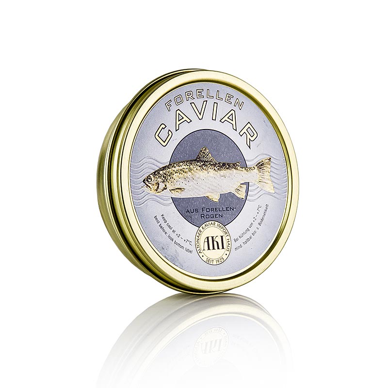 High-quality natural 200 g Forellen-Kaviar, perfect for gourmet seafood enthusiasts