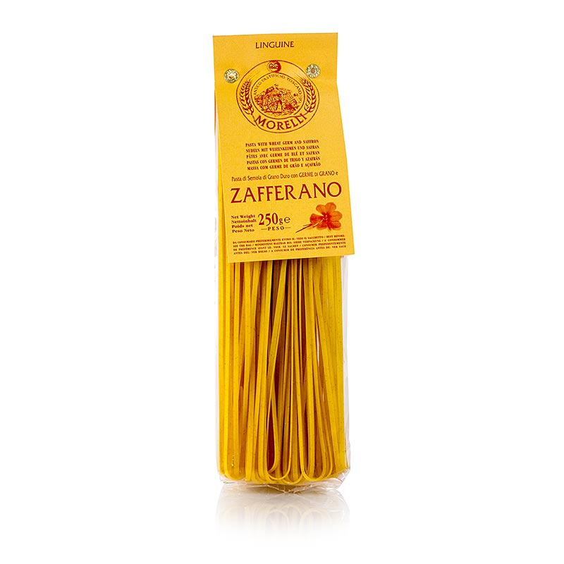 Linguine aus Safran und Weizenkeimen von Morelli 1860, 250 g, hochwertiges Produkt