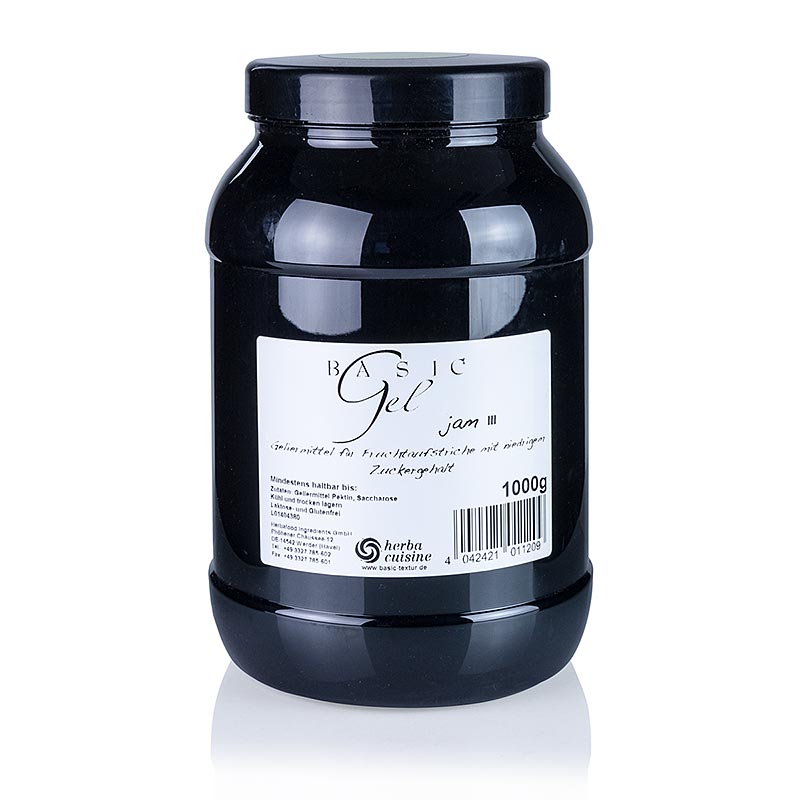 Herbacuisine's Grün Basic Gel is a vegan, 1 kg jam thickener