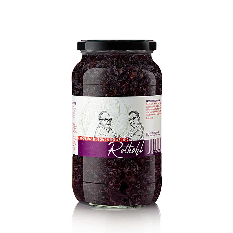 Eisenberger´s Rotkohl, mit Äpfeln, Schmalz & Zwiebeln, Wintersaison, 1 kg - Traditional German red cabbage dish with apples, lard, and onions, perfect for the winter season, 1 kilogram pack (English)