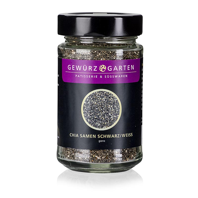 Bio Chia Samen aus dem Gewürzgarten, reich an Omega-3-Fettsäuren und Ballaststoffen, 150 g