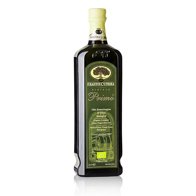 Natives Olivenöl Extra, Frantoi Cutrera Primo, Sizilien, BIO, 750 ml - Hochwertiges extra natives Olivenöl aus Sizilien in Bio-Qualität