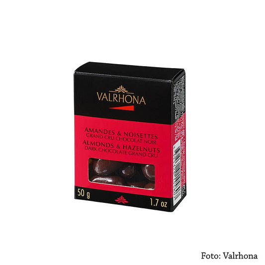 Valrhona Equinoxe Kugeln - 50g of Almonds and Hazelnuts in Bittersweet Chocolate