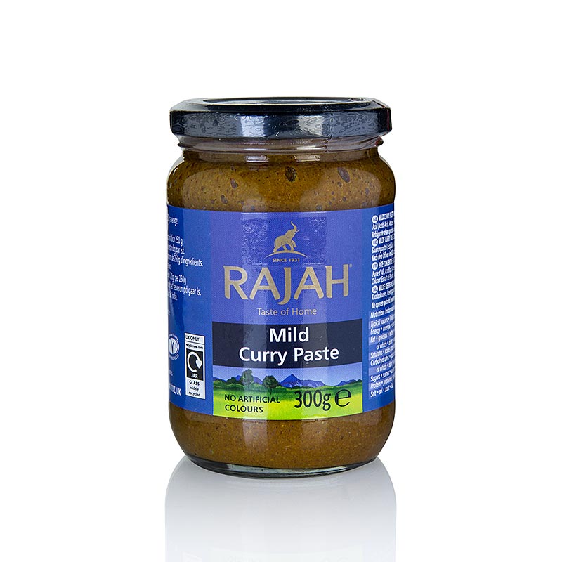 Curry Paste, mild, Rajah, 300 g - authentischer indischer Geschmack in einer praktischen Verpackung