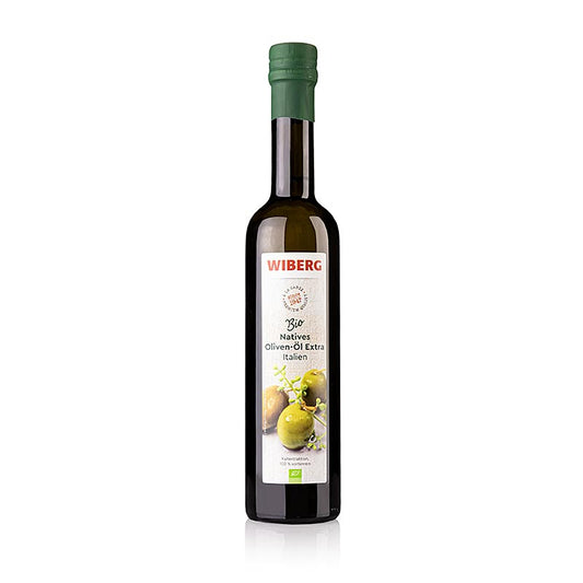 Natives Olivenöl Extra, Wiberg, Italien, BIO, 500 ml - High-quality organic Italian olive oil in a 500 ml bottle