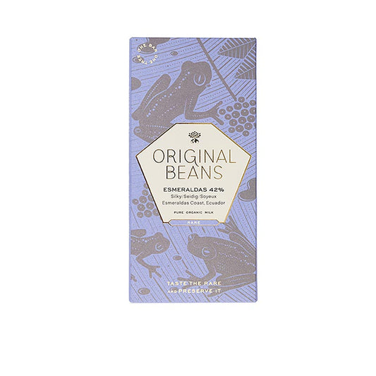 Bio-Schokoladentafel von Original Beans aus Esmeraldas, Ecuador, 42% Milch, 70g