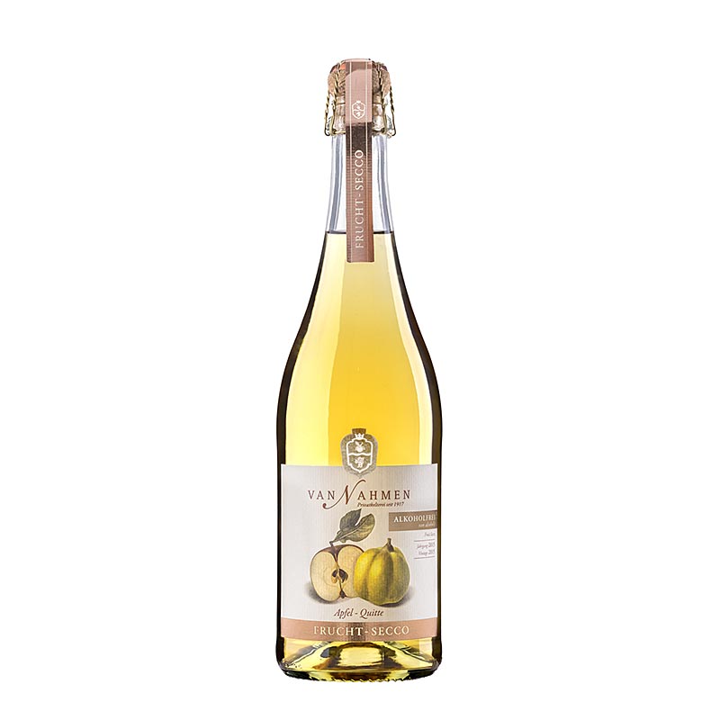 Van Nahmen Apfel-Quitte Fruchtsecco, alkoholfrei, BIO - a refreshing and organic alcohol-free apple-quince fruit secco