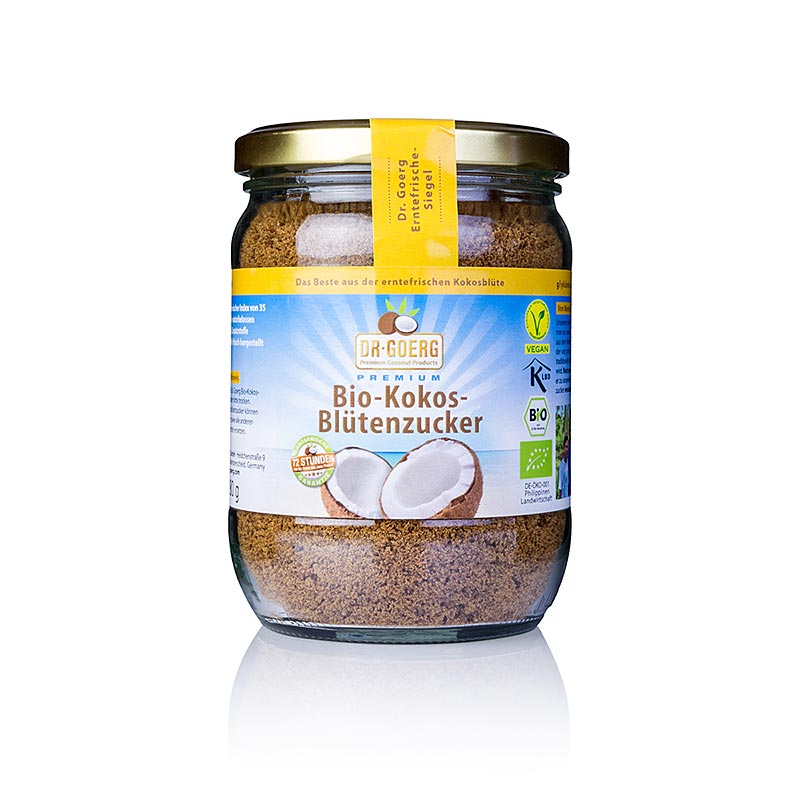 Organic DrGoerg Kokosblütenzucker, 280 g, made from coconut blossoms, natural sweetener