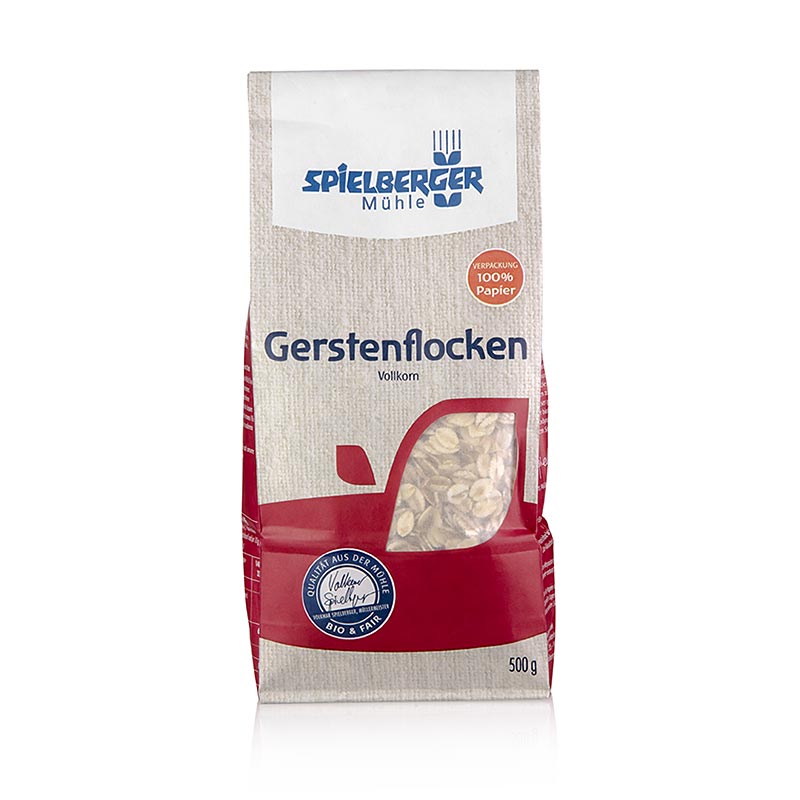 Organic 500 g pack of Gerstenflocken, gluten-free whole grain cereal