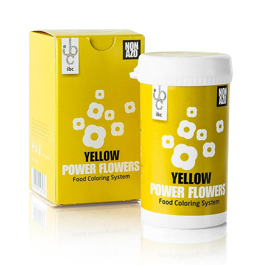 PowerFlowers Gelb 50g - Azo-Free Food Coloring for Chocolate, Mona Lisa - High-Quality and Vibrant Yellow Colorant