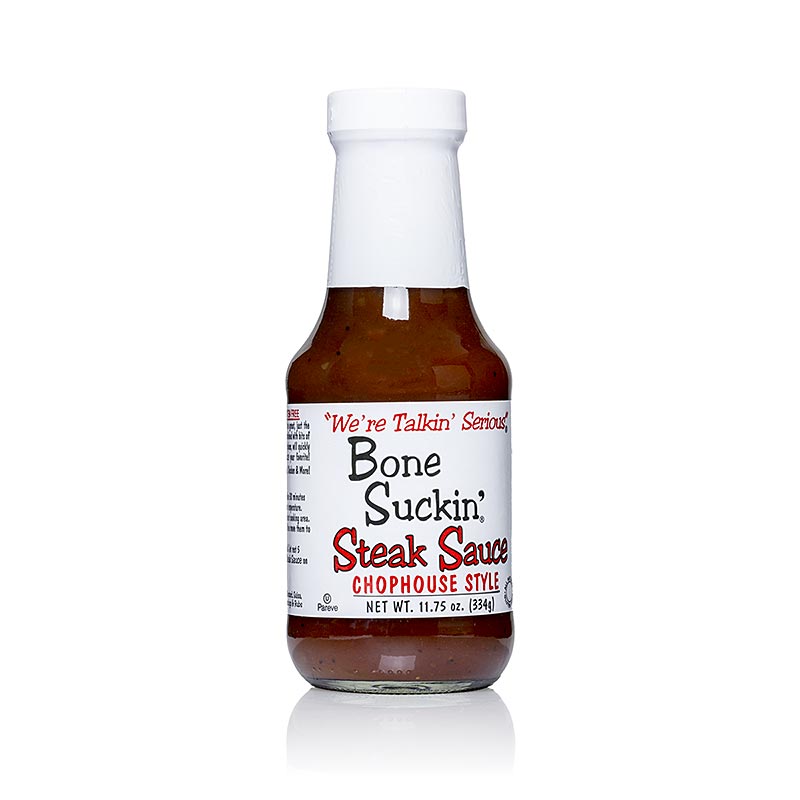 Bone Suckin' Steak Sauce Chophouse Style, Ford's Food, 295 ml, a flavorful and savory condiment for enhancing the taste of your favorite cuts of meat (English)