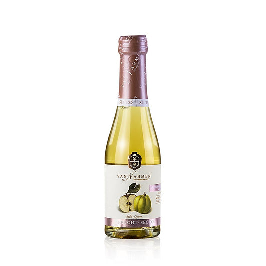 Bio Van Nahmen Apfel-Quitte Fruchtsecco, alkoholfrei, 200 ml, hochwertiges alkoholfreies Getränk aus biologischem Anbau