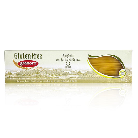 Großpackung glutenfreie Granoro Spaghetti mit Quinoa, 4,8 kg, 12 x 400g, ideal für die ganze Familie, hochwertige italienische Pasta