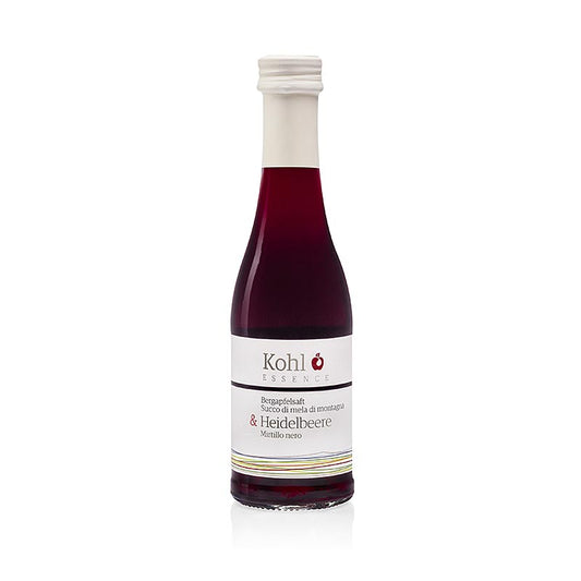 ESSENCE Bergapfelsaft + Heidelbeere, 200 ml - a delicious blend of bergamot juice and blueberries in a 200 ml bottle