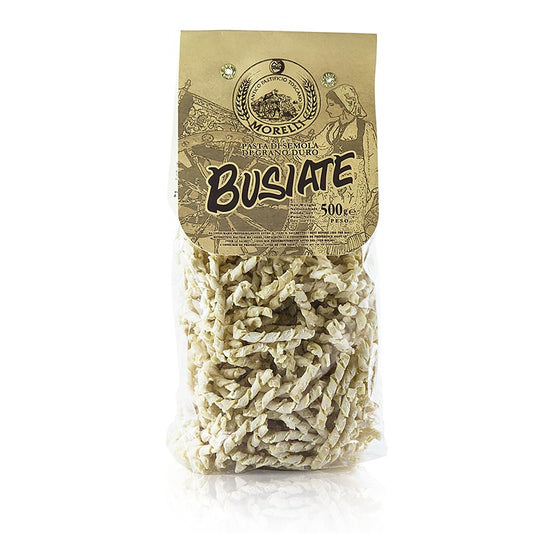 Morelli 1860 Busiate pasta, made with wheat germ, 500g, traditional Italian specialty