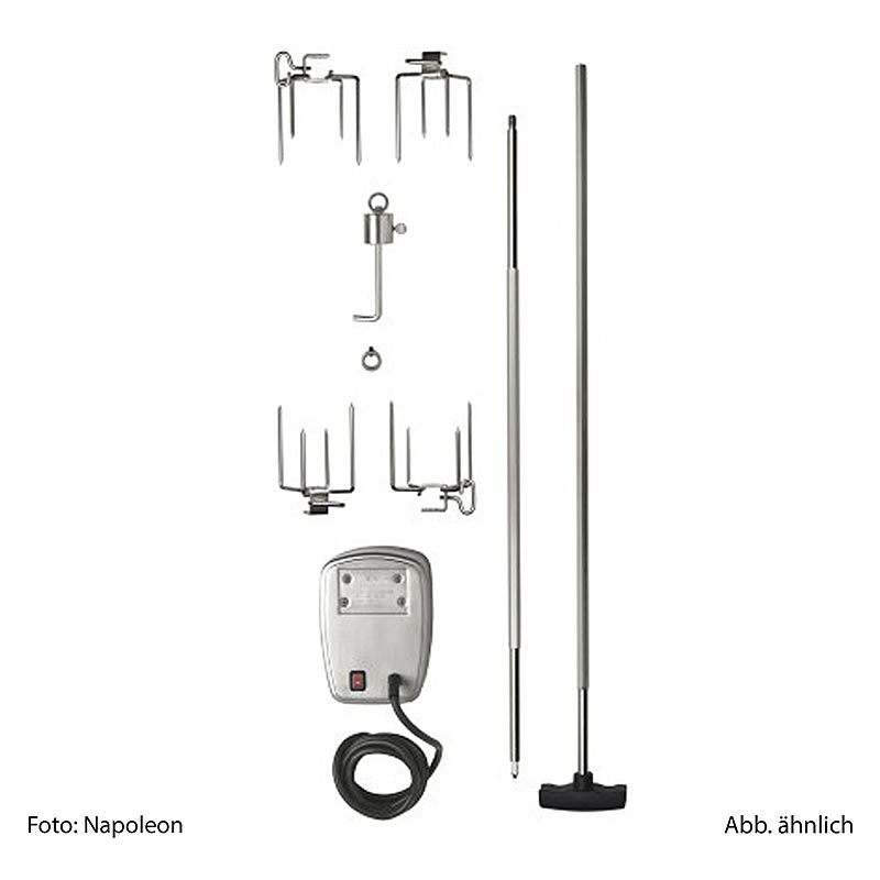 Stainless steel Napoleon Grillzubehör Drehspieß Commercial Gasgrill attachment for LE/LEX485/P/PRO models