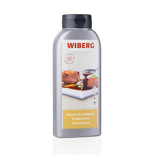 WIBERG Braune Grundsauce, pastös, 750 ml, ideal für die Zubereitung von 4,25 Liter köstlicher dunkler Grundsoße