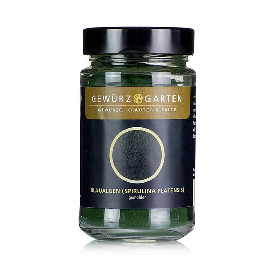 Fein gemahlenes Spirulina platensis (Blaualgen) aus dem Gewürzgarten, 120 g (German)