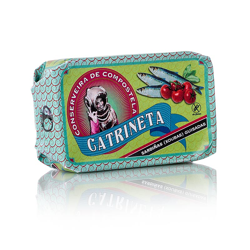 Whole sardines in Galician sauce from Spain, 115g - high-quality seafood product (English)