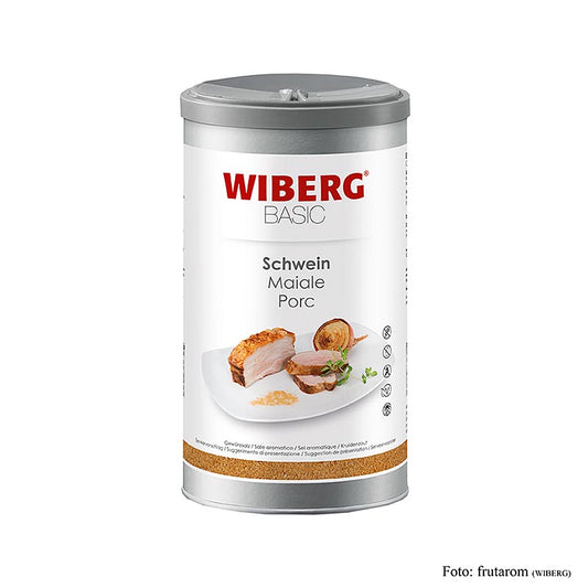 900g of Wiberg BASIC Schwein Gewürzsalz, a flavorful seasoning salt for pork (English)