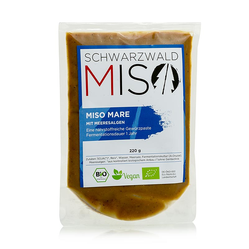 Organic 220g Miso Mare paste with seaweed from the Black Forest