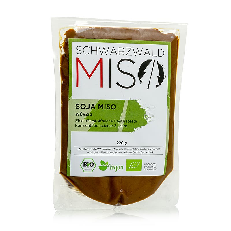 German:
Bio Miso Soja Paste aus dem Schwarzwald, würzig, 220 g, für eine aromatische und gesunde Küche