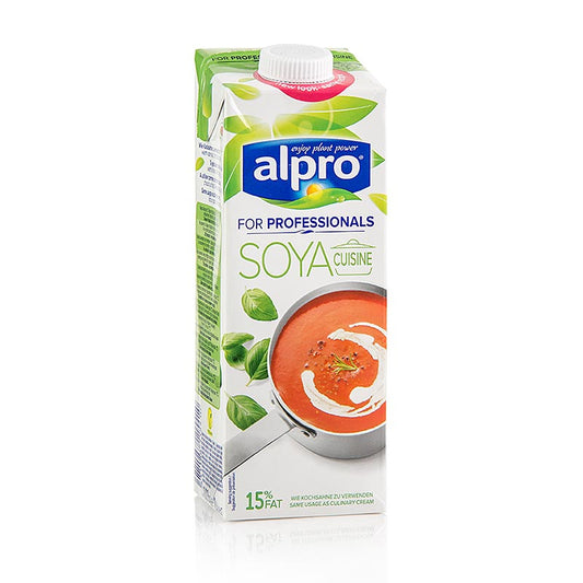 Soja cuisine Kochcréme, a professional-grade 1 liter Alpro product for cooking