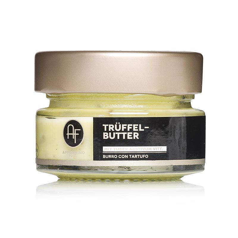 Trüffelbutter-Zubereitung mit Sommertrüffel (BURRO con Tartufo), Appennino, 50 g - Produktbild für Gourmet-Trüffelliebhaber