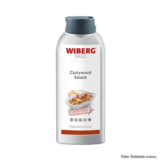 WIBERG BASIC Currywurst Sauce, 635 ml Squeeze Flasche, ohne Konservierungsstoffe, ideal für die Zubereitung von köstlicher Currywurst