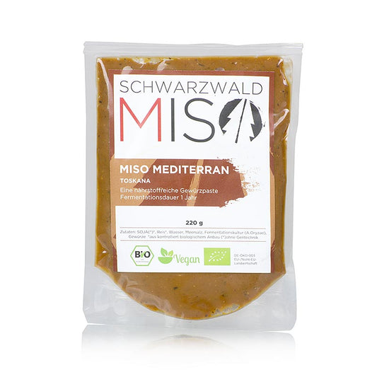 Miso Toscana Paste aus dem Schwarzwald mit mediterranen Gewürzen, 220 g, zertifiziert als Bio-Produkt