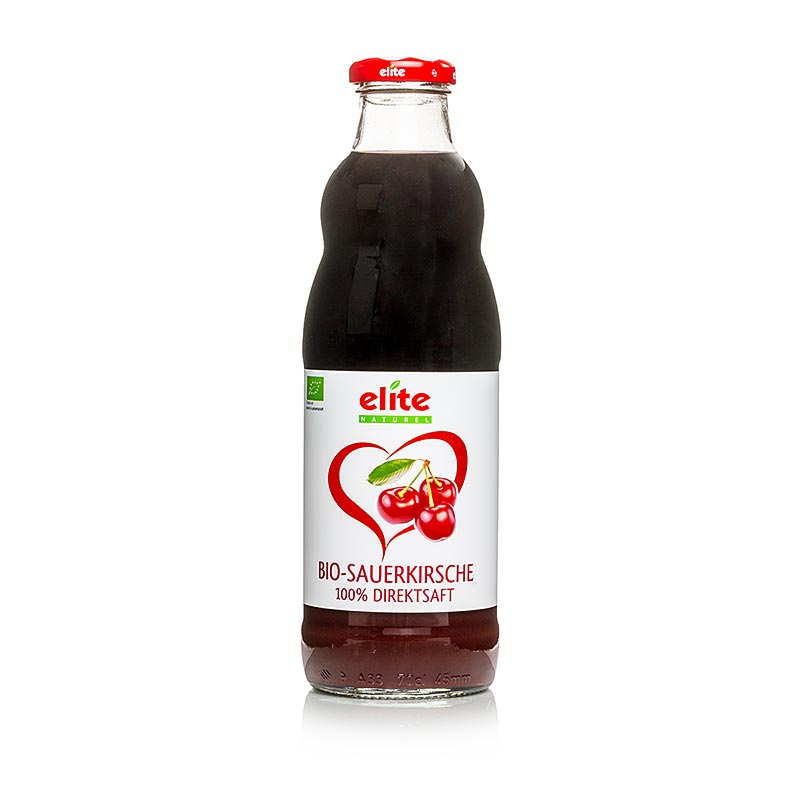 Organic 700 ml bottle of Elite Naturel Granar Sauerkirsch Direktsaft, a natural cherry juice product