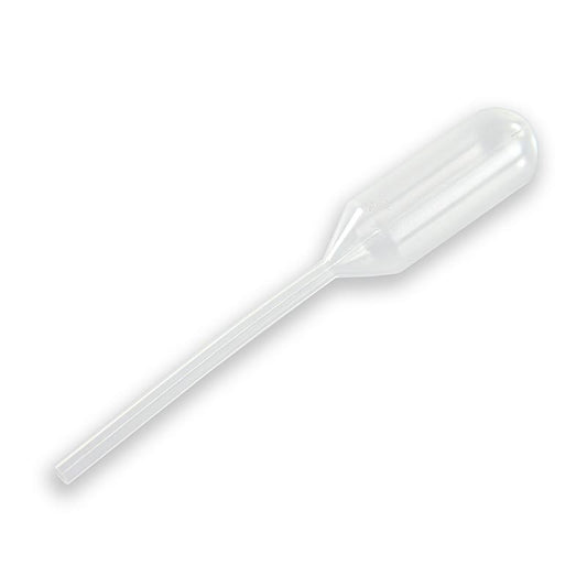 100% Chef plastic pasteur pipette with 12ml suction volume, 6cm length