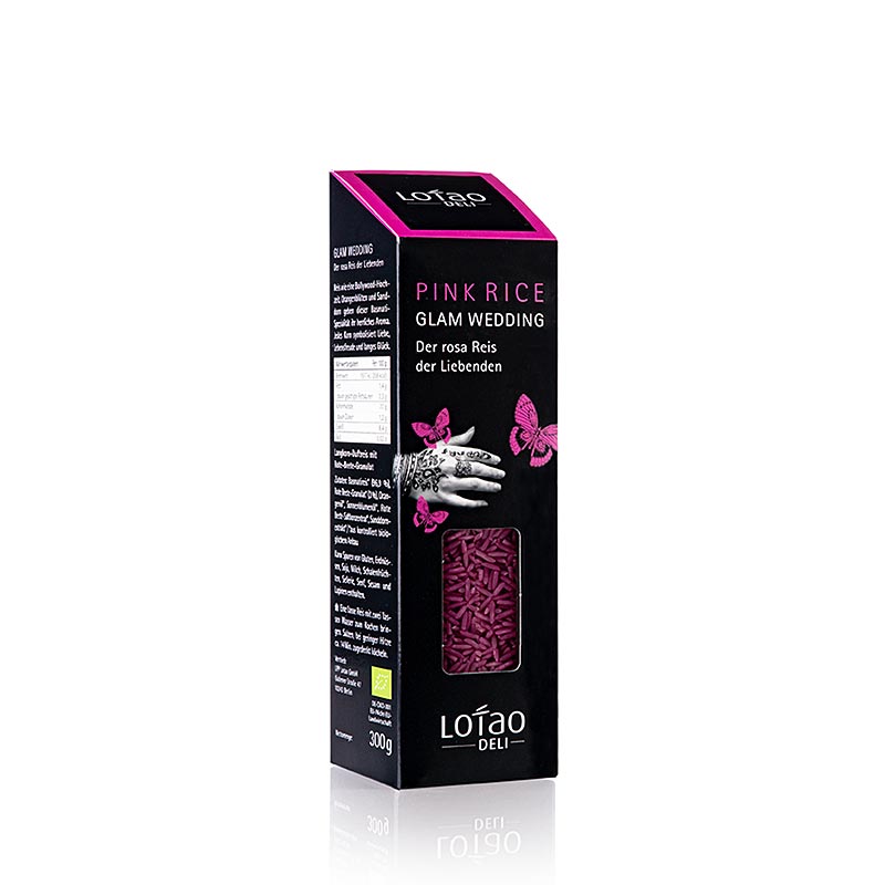 Lotao Glam of Wedding Pink, rosa Reis, Indien, BIO, 300 g - a beautiful, organic 300g pack of rosa Reis from India, perfect for glamorous wedding celebrations