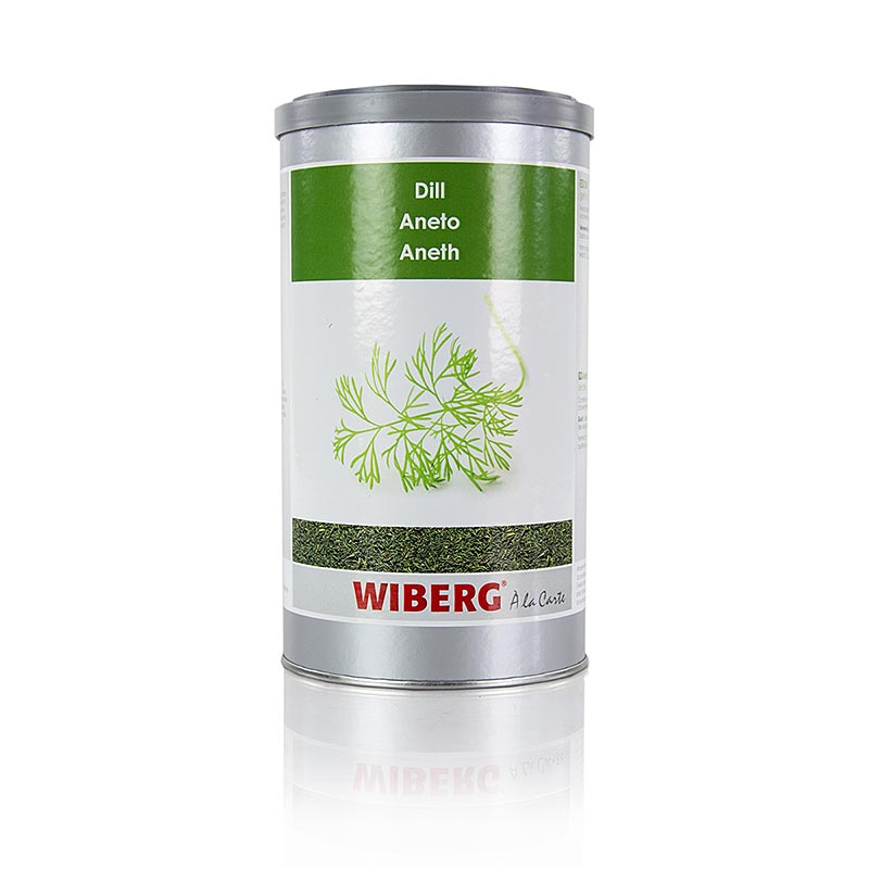 German

Alt-Text: Wiberg Dill, getrocknet, 200 g - Aromatisches getrocknetes Dillgewürz in praktischer 200 g Verpackung