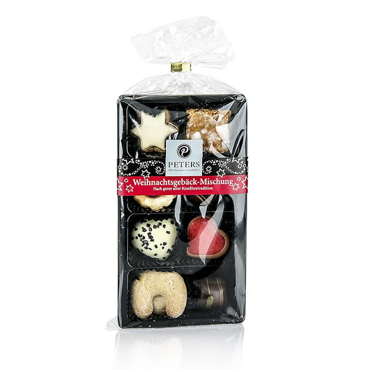 A 100g package of Weihnachtsgebäck - Mischung by Peters, a delightful Christmas cookie mix